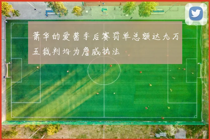 萧华的爱酱季后赛罚单总额达九万五裁判均为詹威执法